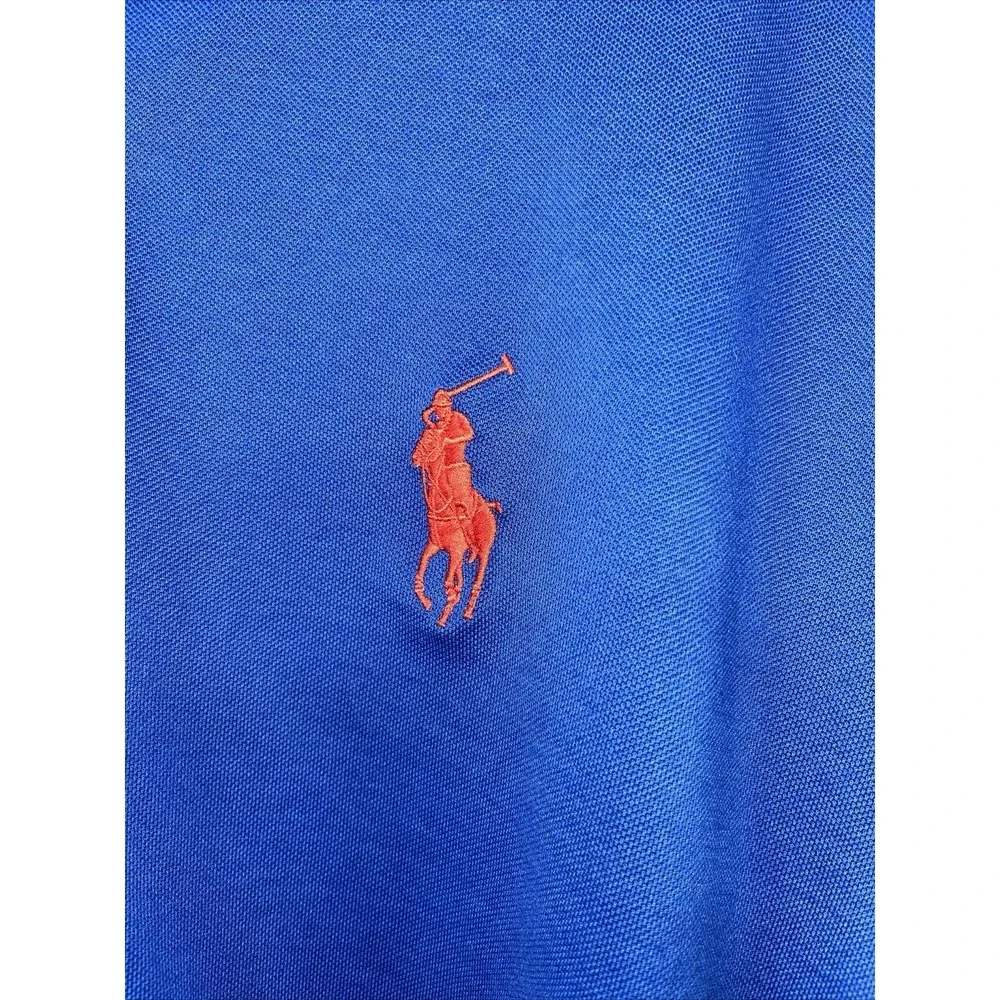 Vtg Polo Golf Ralph Lauren Mens‎ Big Pony Red Rare Shirt Blue XL Office Casual